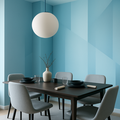 Papier peint géométrique moderne aux dégradés subtils