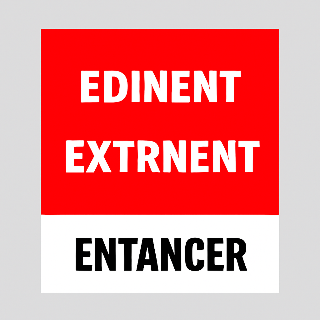 Sticker Défense d'Entrer 10x10 cm