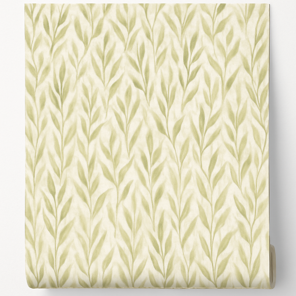 Papier peint Oliviers aquarelle abstraite