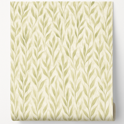 Papier peint Oliviers aquarelle abstraite
