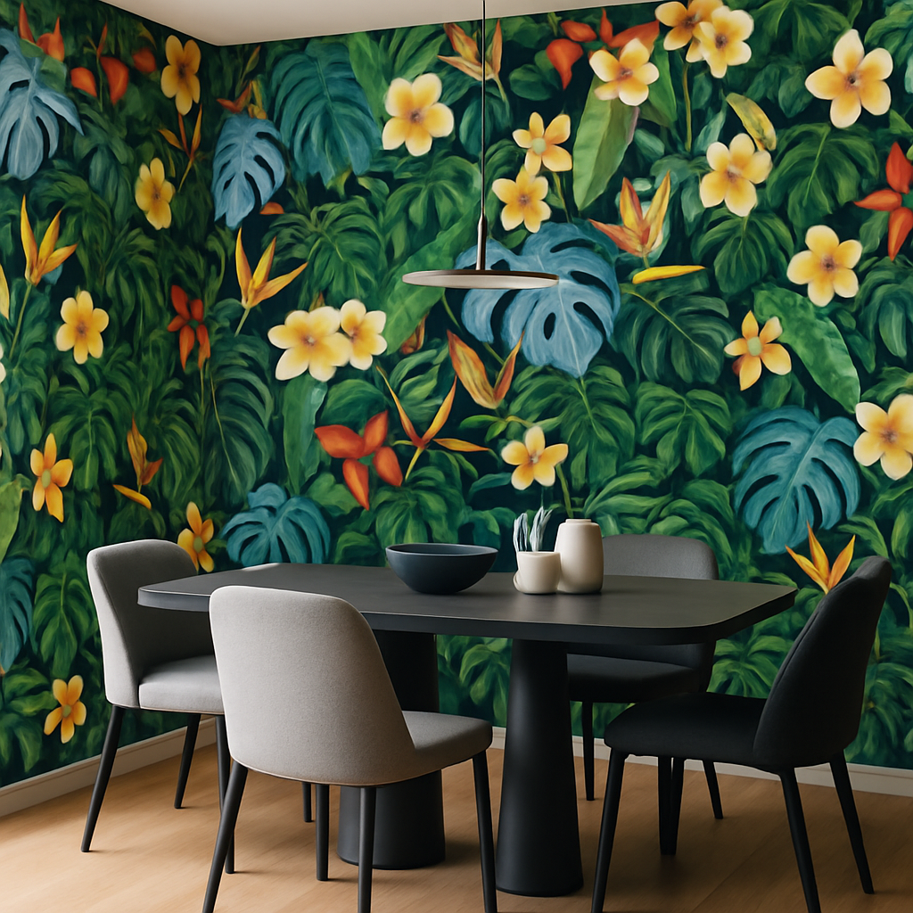 Papier Peint Jungle Tropicale