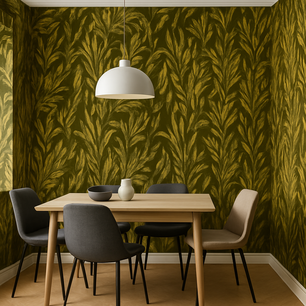 Papier Peint Branche avec Feuilles