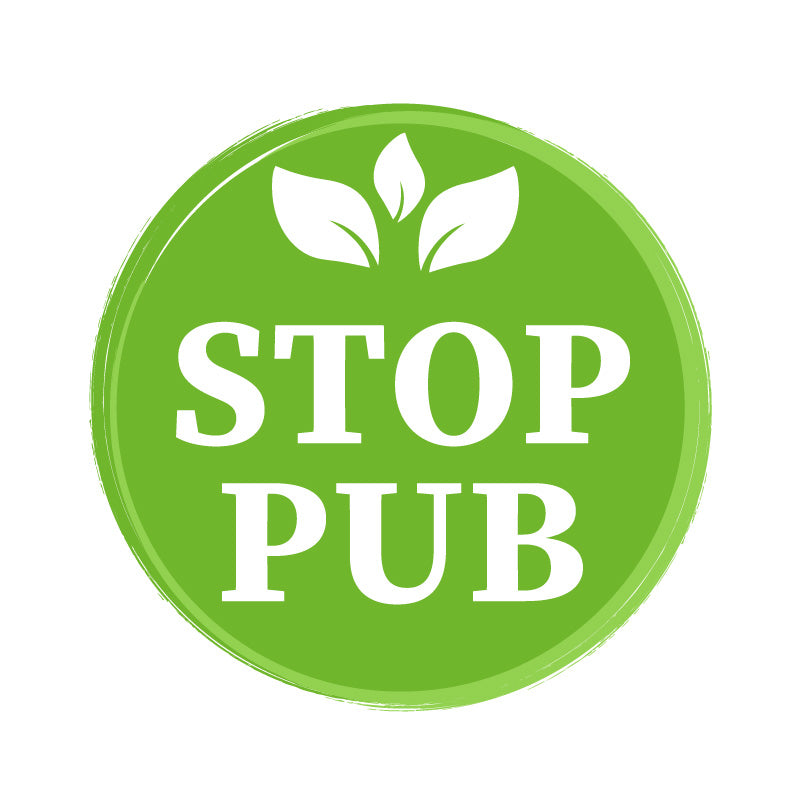 Autocollant Stop Pub Plastifié