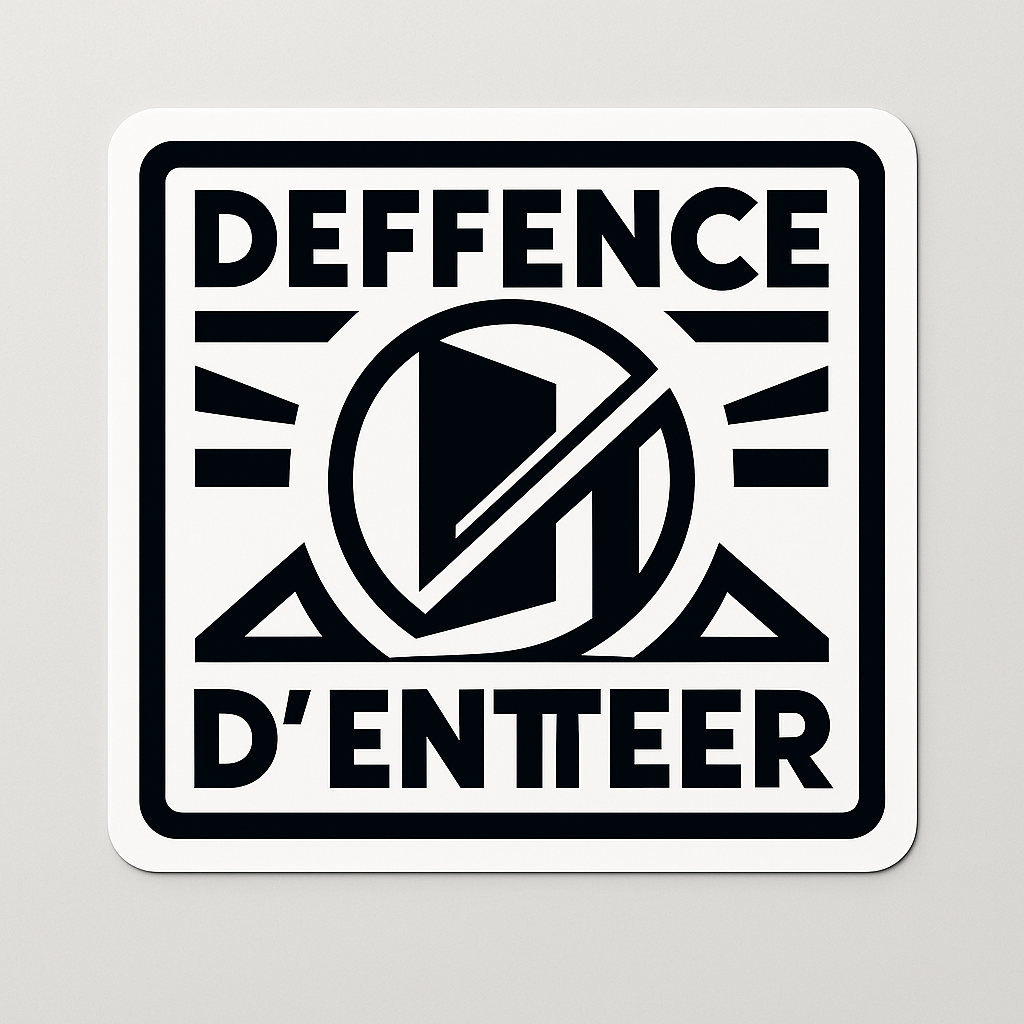 Sticker Voiture Stop - Signalisation Rouge 10x10
