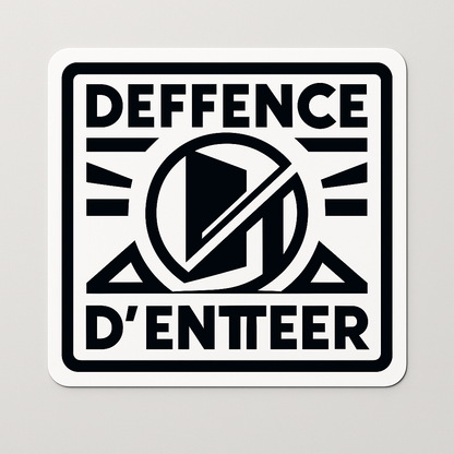 Sticker Voiture Stop - Signalisation Rouge 10x10