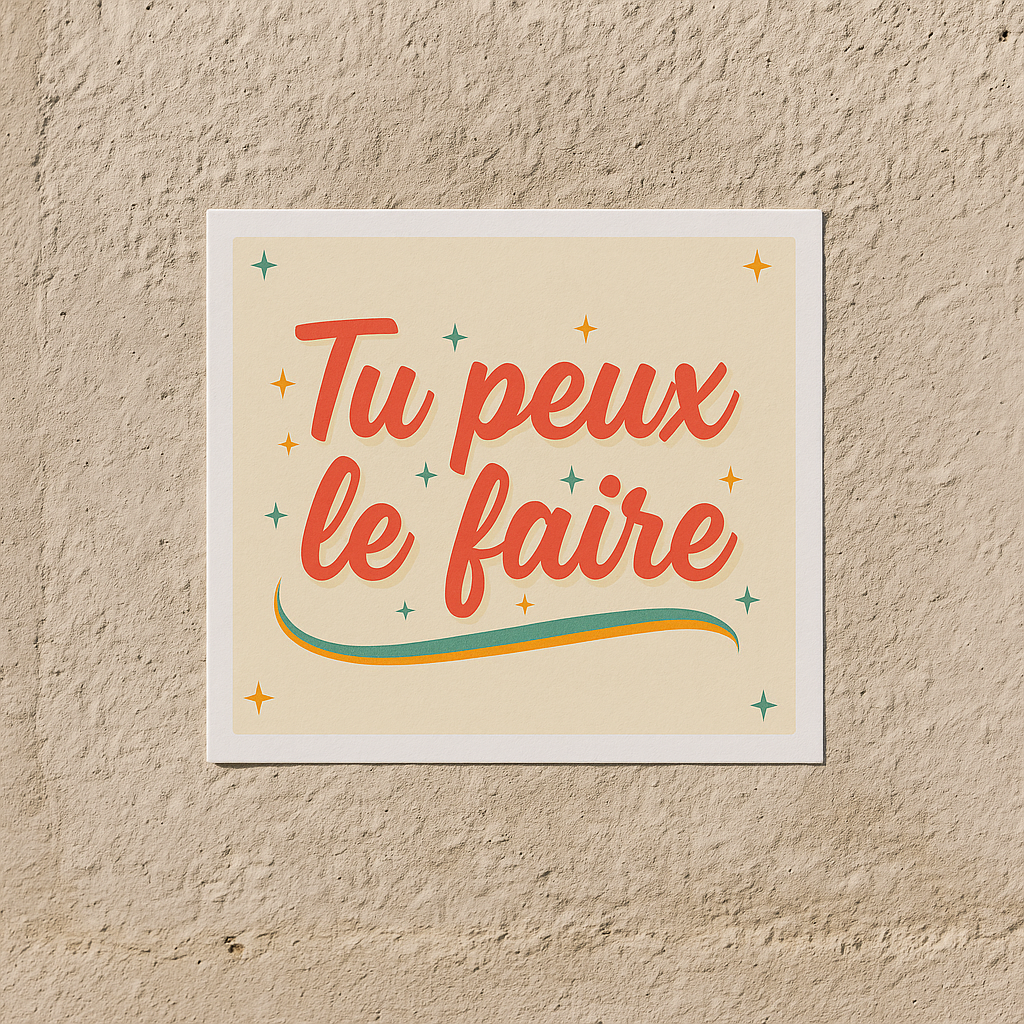 Sticker Tu Peux Le Faire - Motivation Quotidienne