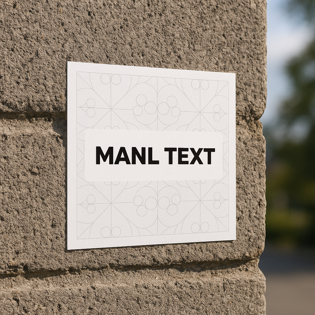 Sticker message personnalisé - Design élégant
