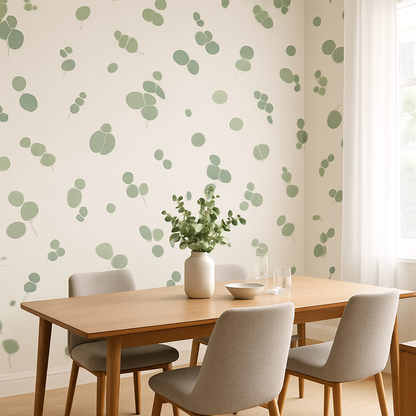 Papier Peint Feuilles d'Eucalyptus Suspendues