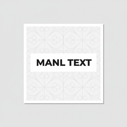Sticker message personnalisé - Design élégant