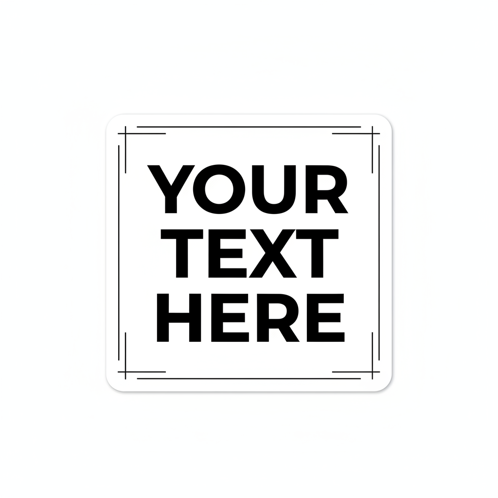 Sticker à message personnalisé - Design unique