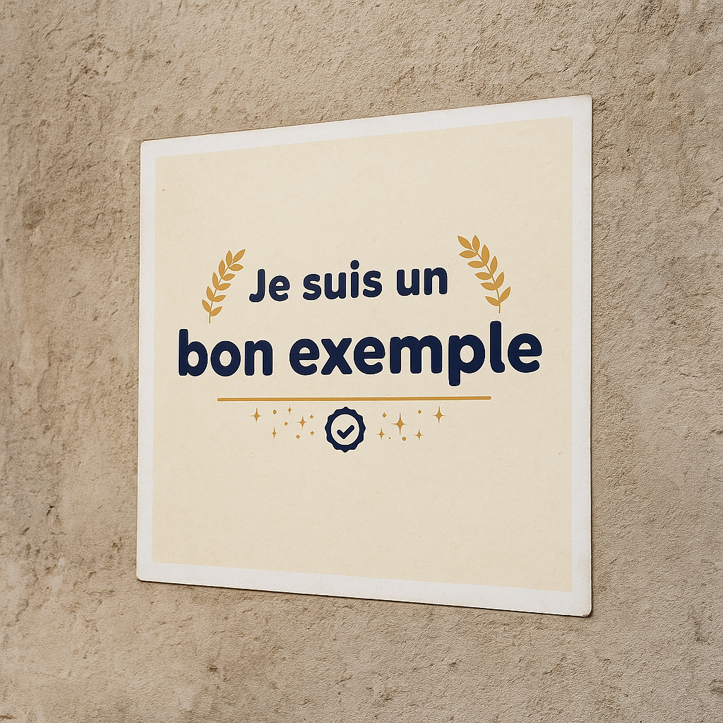 Sticker Je suis un bon exemple - Motivation Positive