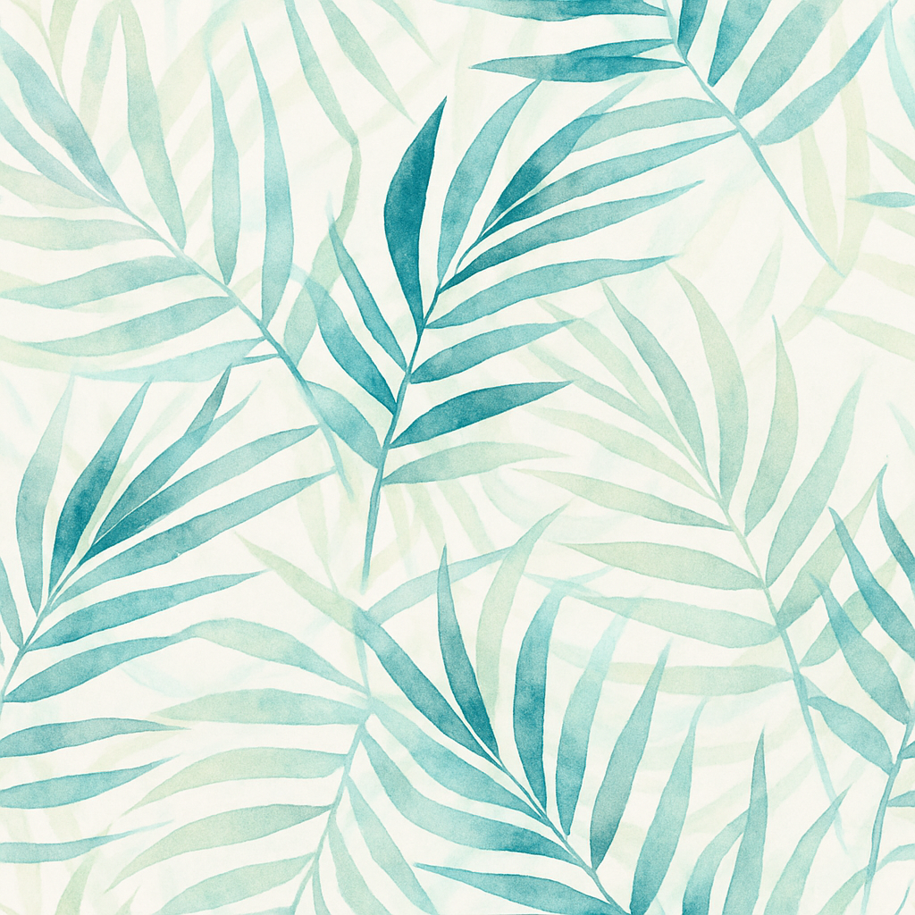 Papier Peint Palmiers Imitation Aquarelle