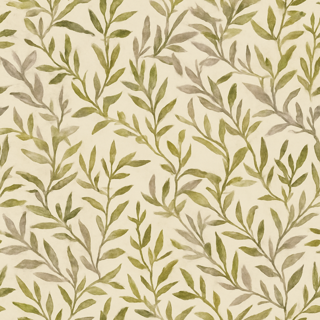 Papier peint Feuilles et Branches Aquarelles