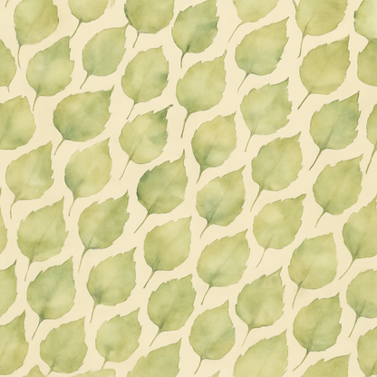 Papier Peint Feuilles Aquarelle Délicates