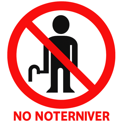 Sticker Interdit d'Uriner Ici 10x10 cm