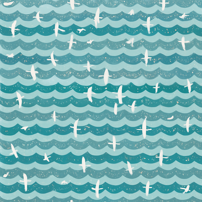 Papier peint Mouettes au-dessus de la mer