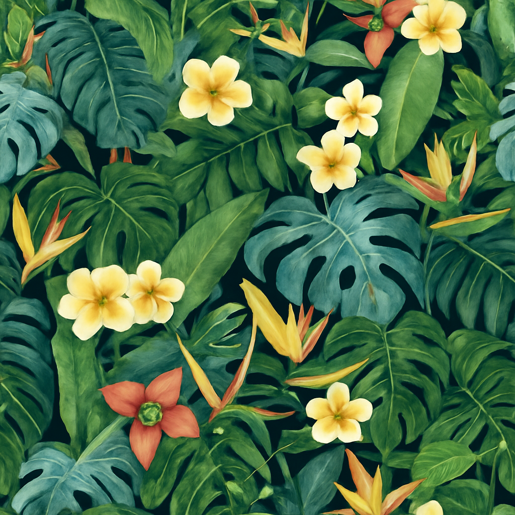Papier Peint Jungle Tropicale