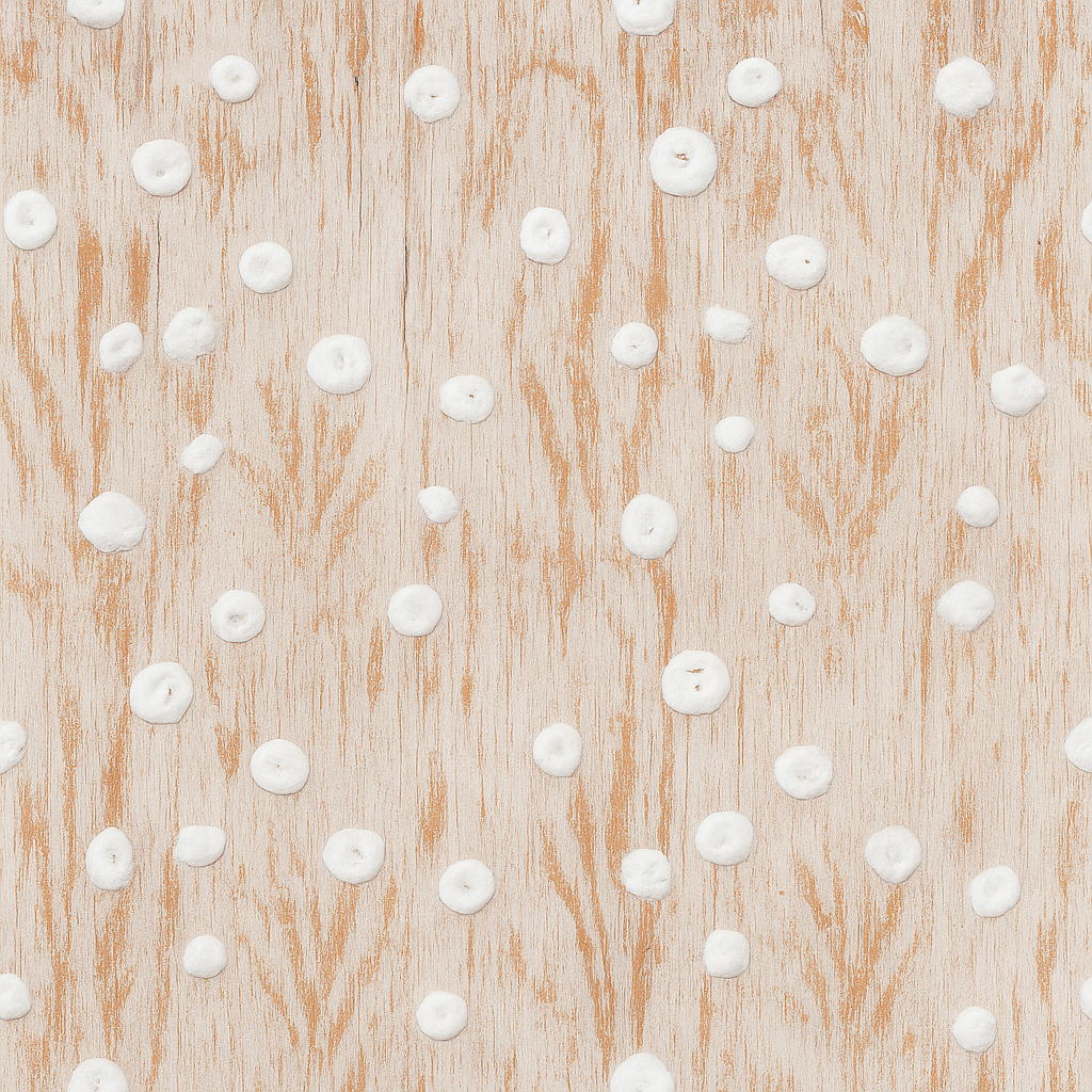 Papier peint Fleurs blanches en coton doux et Herbes hautes orange