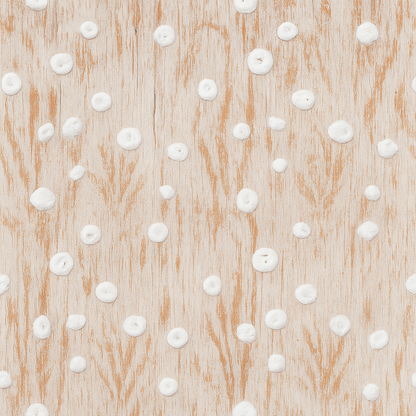 Papier peint Fleurs blanches en coton doux et Herbes hautes orange
