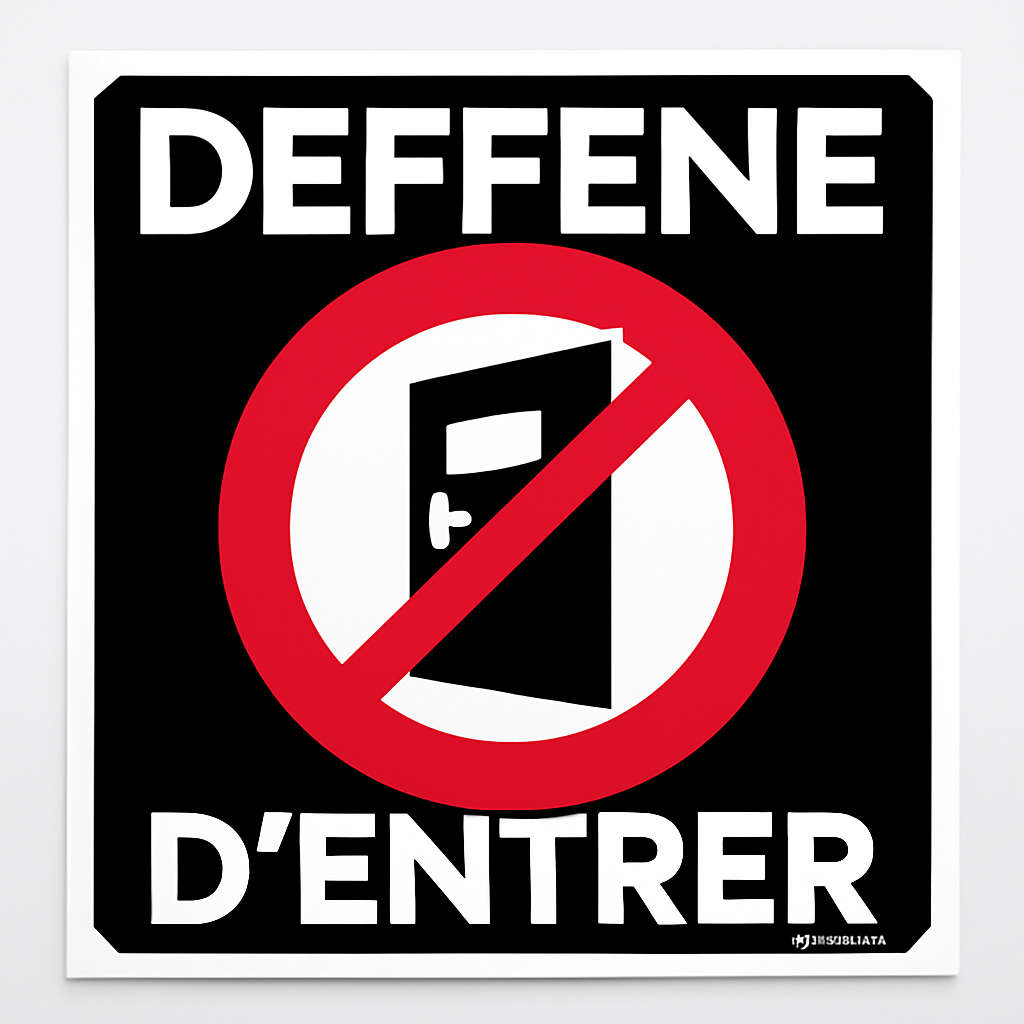 Sticker Interdit de Fumer - Signalétique 15x15 cm