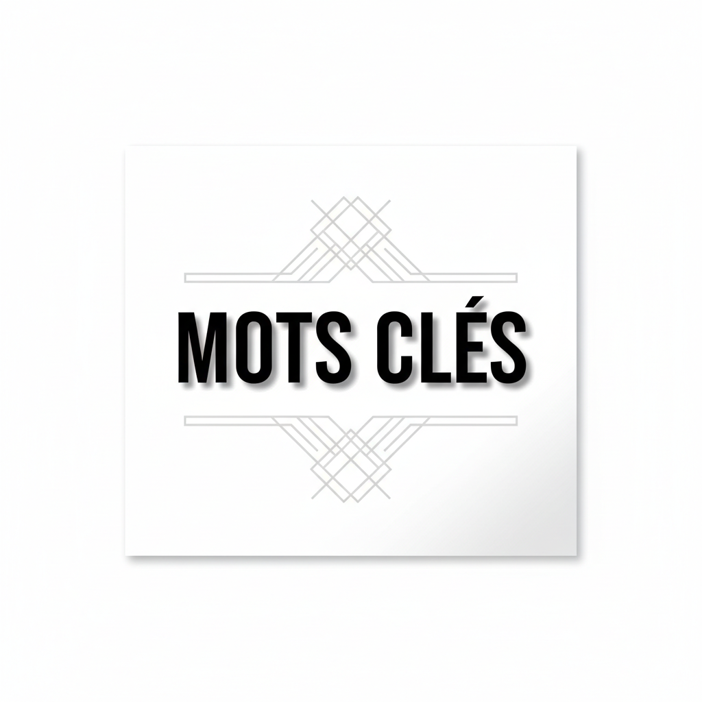 Sticker Mots Clés - Design Typographique