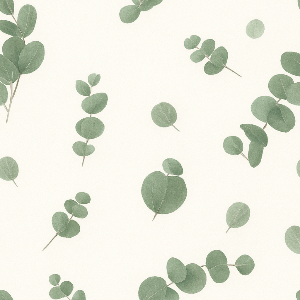 Papier Peint Feuilles d'Eucalyptus Suspendues