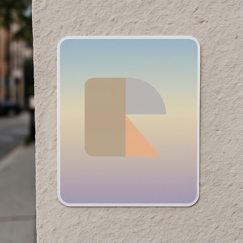 Sticker Personnalisable Sans Texte - Design Minimaliste