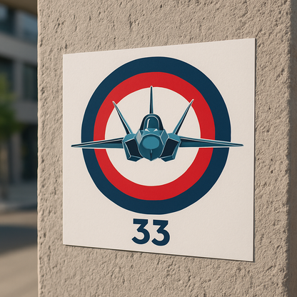 Sticker Aviation Militaire - Logo Cocarde Air Force France