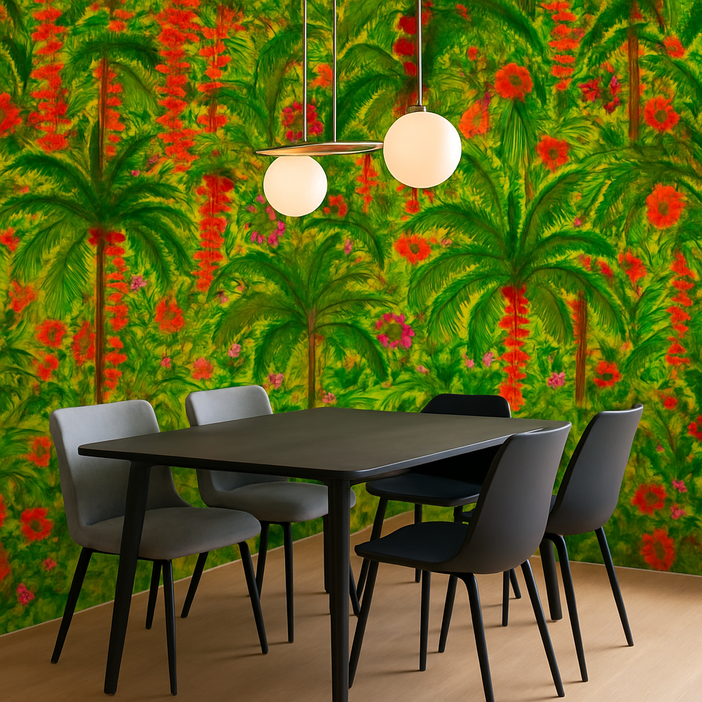 Papier Peint Jungle Tropicale Luxuriante