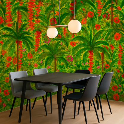 Papier Peint Jungle Tropicale Luxuriante