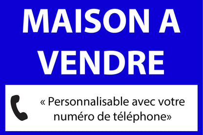 Panneau Personnalisable Immobilier Maison à vendre