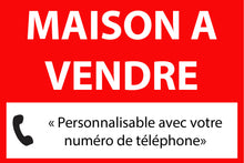 Panneau Personnalisable Immobilier Maison à vendre