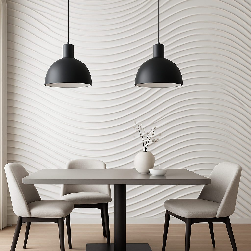 Tapisserie Premium Texture Mate Métallique Contemporaine