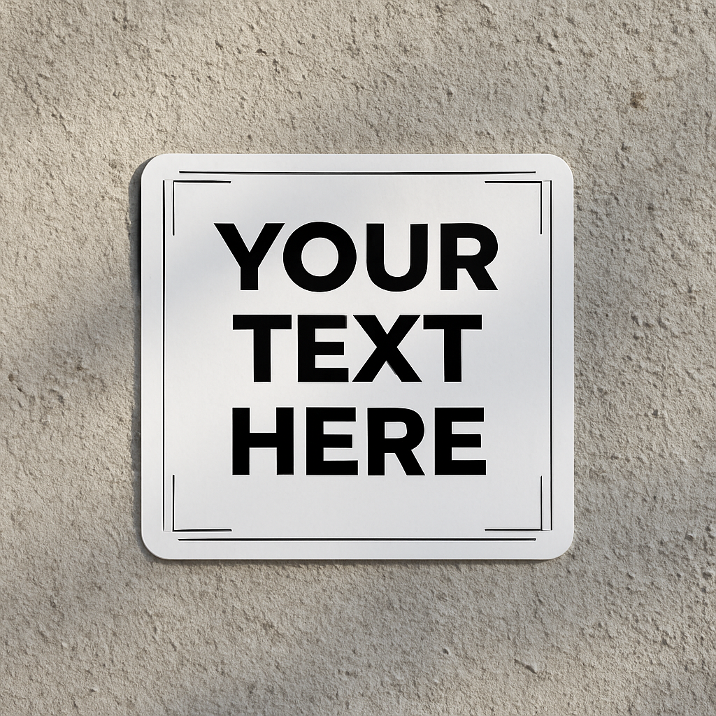 Sticker à message personnalisé - Design unique