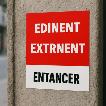 Sticker Défense d'Entrer 10x10 cm