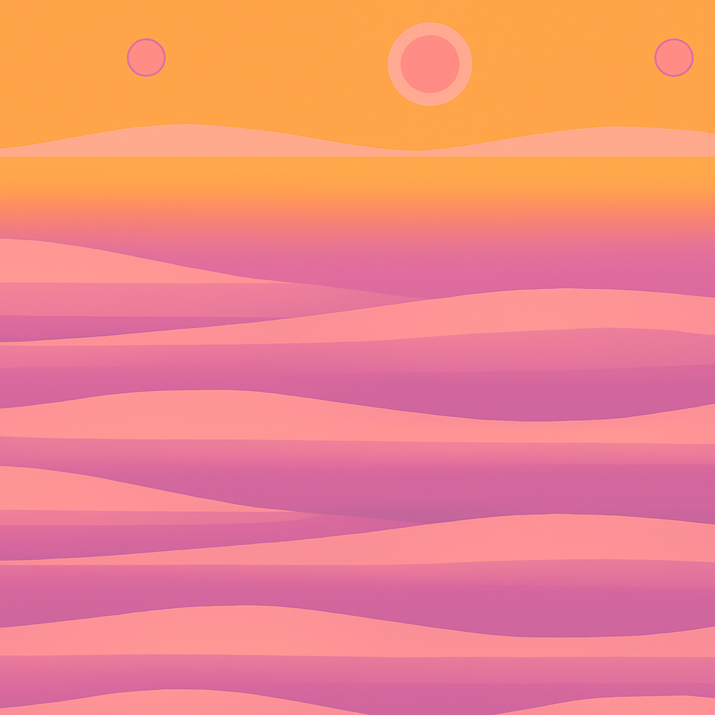 Papier peint Coucher de soleil sur la côte marine