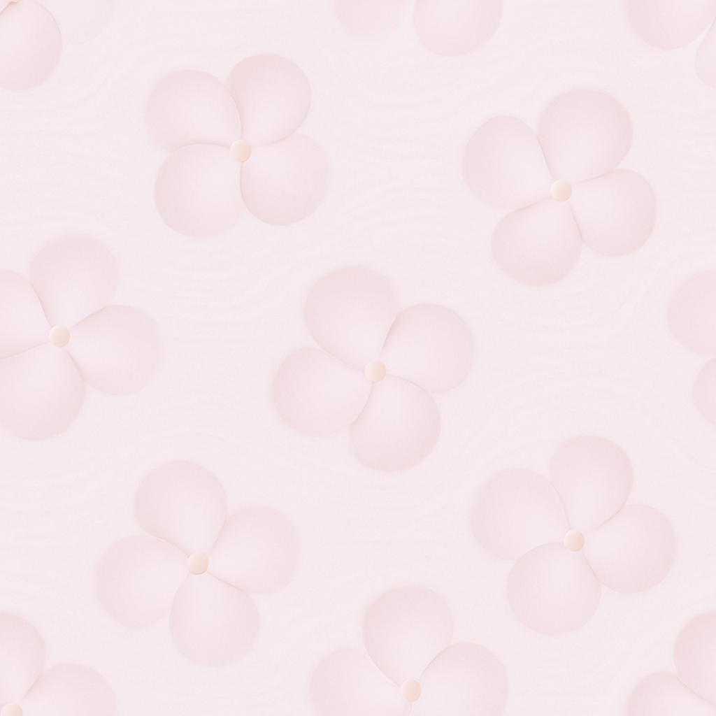 Papier peint fleurs transparentes roses et grises