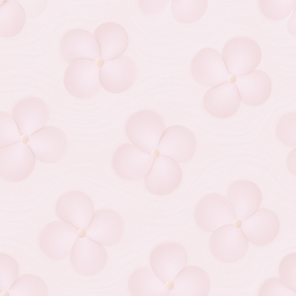 Papier peint fleurs transparentes roses et grises