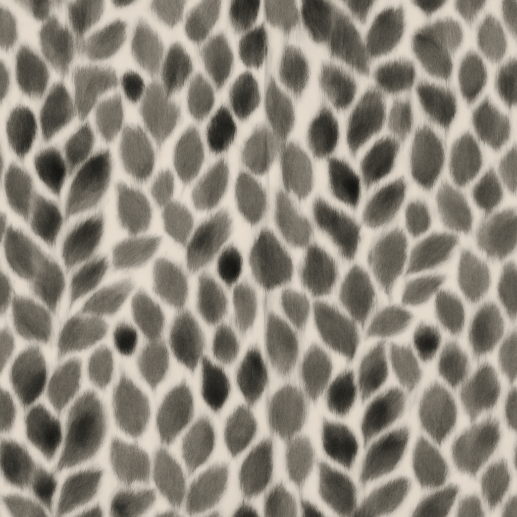 Papier peint feuilles aquarelle tons sépia et gris