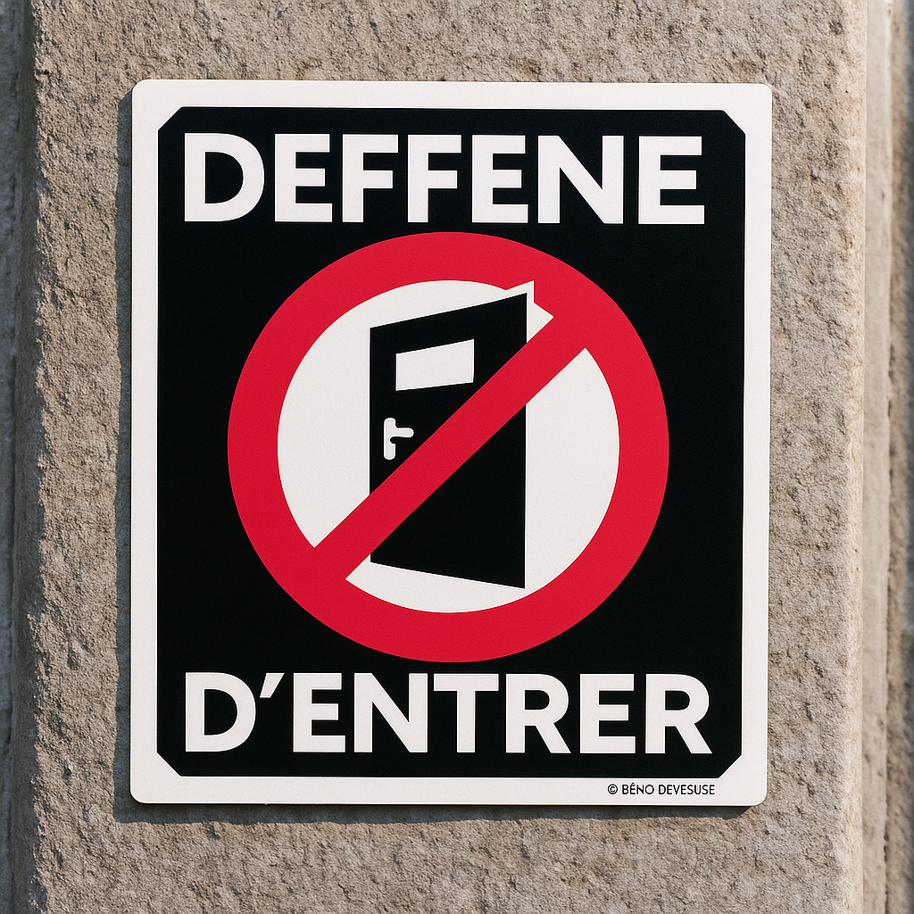 Sticker Interdit de Fumer - Signalétique 15x15 cm