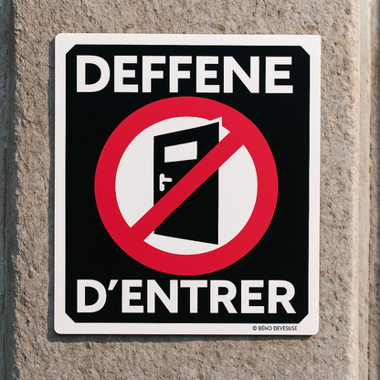 Sticker Interdit de Fumer - Signalétique 15x15 cm
