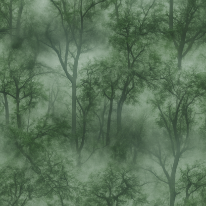 Papier Peint Forêt Brumeuse