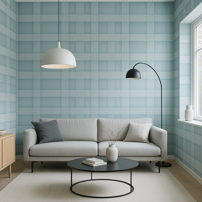 Papier Peint Géométrique Moderne avec Dégradés Subtils