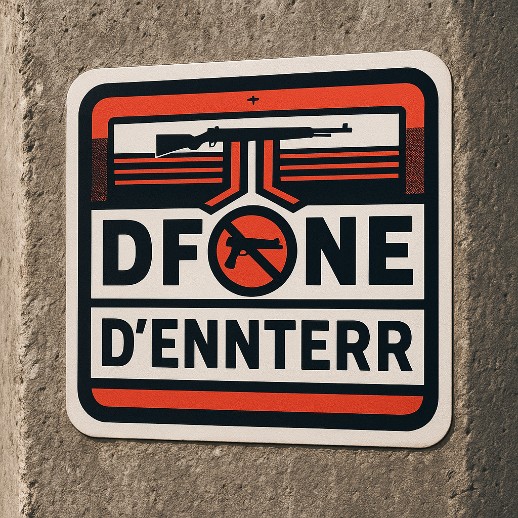 Sticker Voiture Stop - Signalisation Auto 10x10 cm