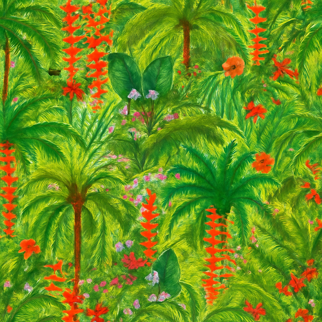 Papier Peint Jungle Tropicale Luxuriante
