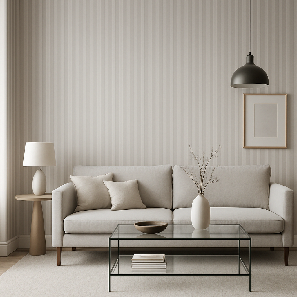Tapisserie Premium à Texture Mate aux Reflets Métalliques Contemporains