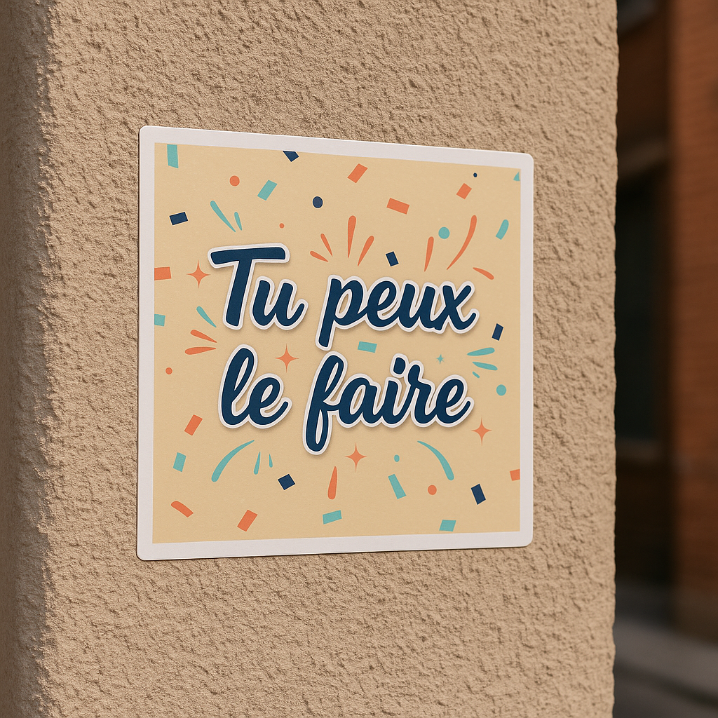 Sticker Tu Peux Le Faire - Motivation Positive
