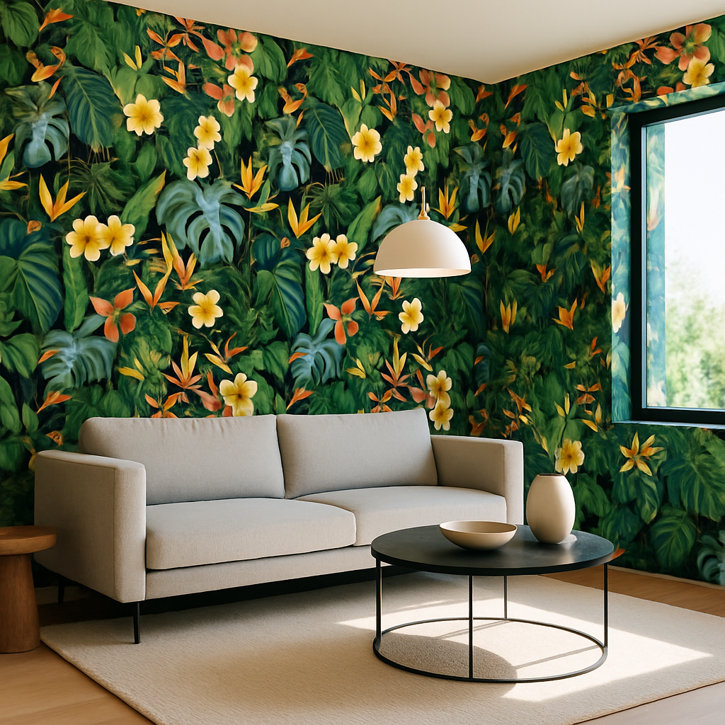 Papier Peint Jungle Tropicale