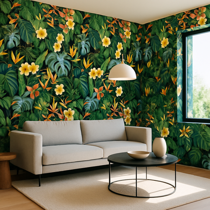 Papier Peint Jungle Tropicale