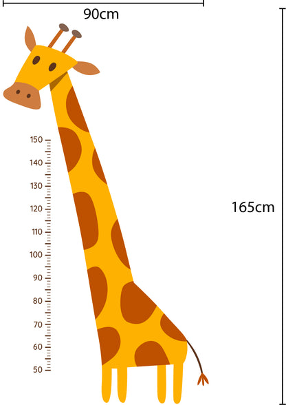 MESUREUR TOISE ANIMAUX AUTOCOLLANTS MURAUX MURAL STICKERS CHAMBRE ENFANTS BÉBÉ GARDERIE SALON CRÈCHE